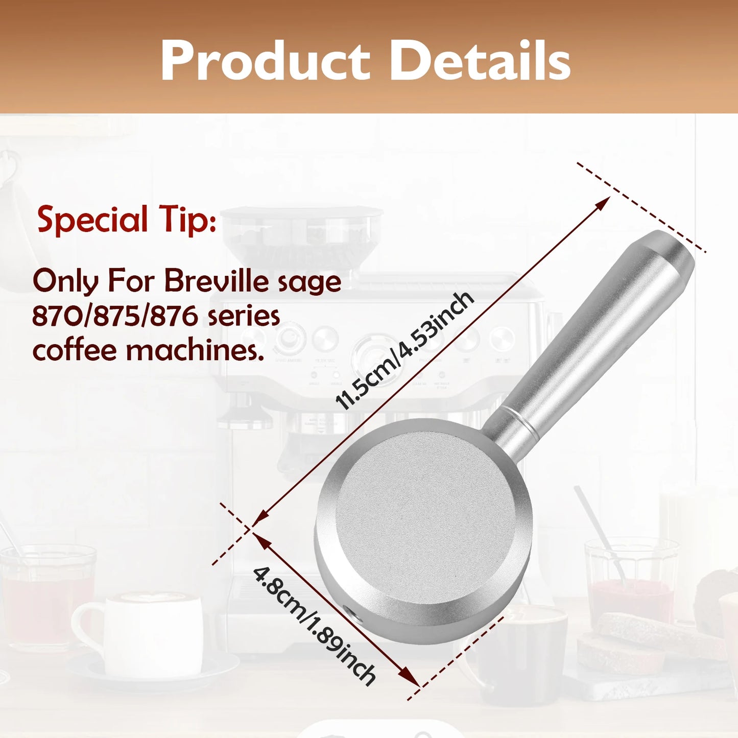 Aluminum Steam Lever Replacement Espresso Machine Steam Lever Coffee Machine Conversion Lever for Breville Sage 870/875/876
