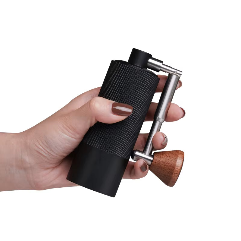 Nano3 Manual Coffee Grinder Hand-Cranked Mill Precision Grinding with S2C660 Burrs Folding Crank for Convenient Storage
