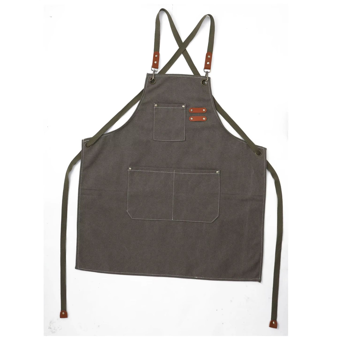 Fashion Canvas Apron Home Kitchen Gardening Work Dress Women'S Kitchen Restaurant Work Apron