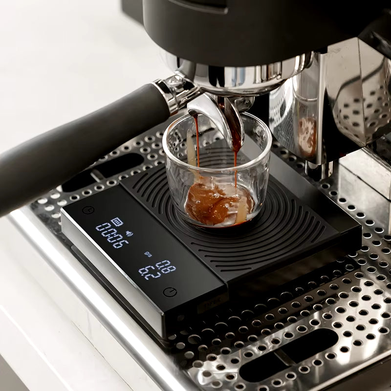 Store Black Mirror Basic+2 plus New up Digital Coffee Food Kitchen Scale with Time USB Light Weight Mini Digital Scale