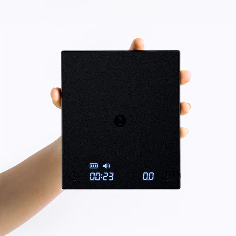 Store Black Mirror Basic+2 plus New up Digital Coffee Food Kitchen Scale with Time USB Light Weight Mini Digital Scale