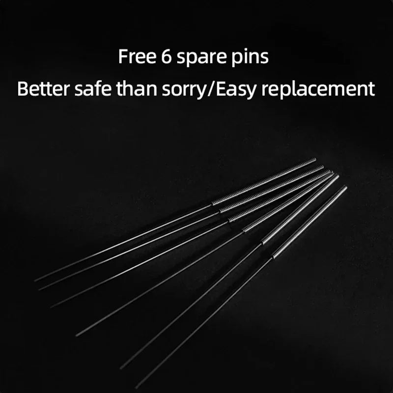 Espresso Coffee Stirrer with 6 Spare Needles Magnetic Absorption Stand Barista Coffee Stirring Distribution Tool 2.0