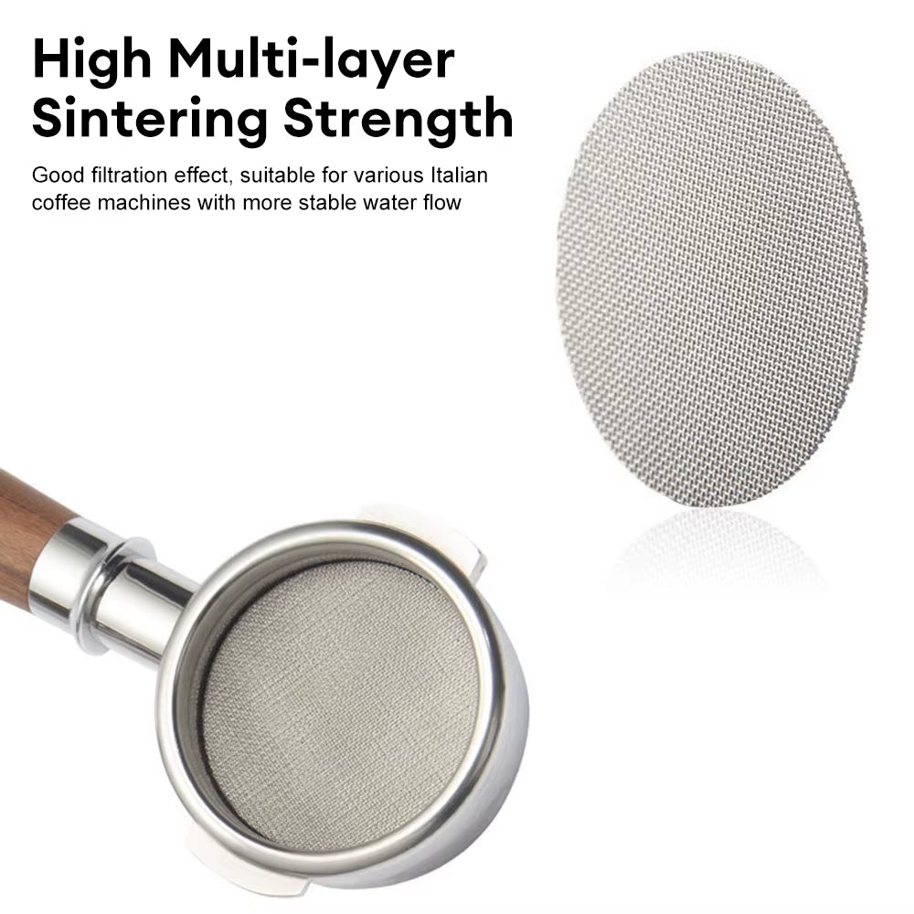 51/53/58Mm Reusable Coffee Filter Heat Resistant Mesh Coffee Pot Coffee Machine Filter for Coffee Machine Handle Puck Screen