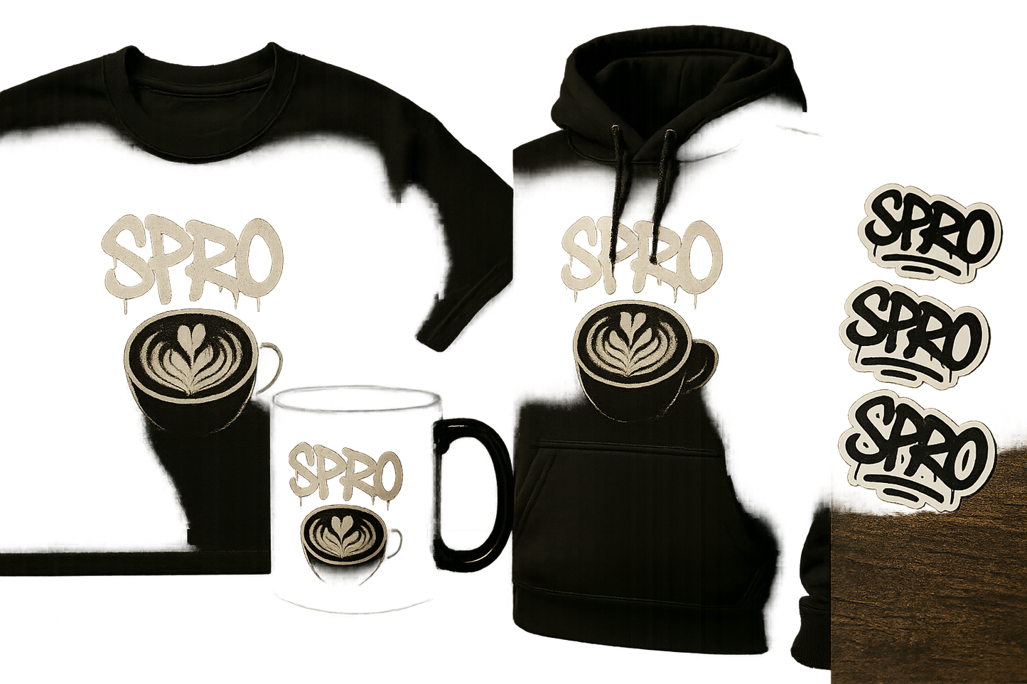 BaristaSource SPRO Merchandise Mockups