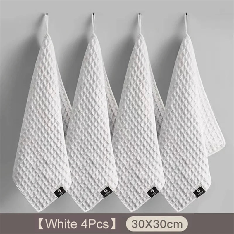 1/4Pc Coffee Bar Barista Cleaning Towel Super Absorbent Microfiber Cleaning Cloth Towels for Kitchen Home Coffee Machine Cleaner
