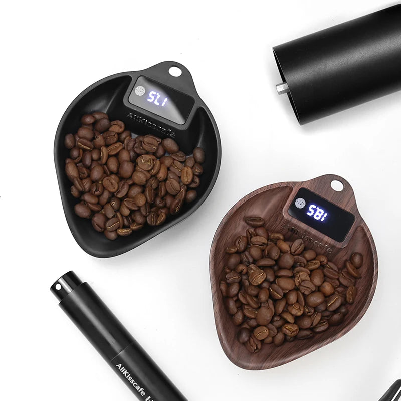 Coffee Scale Electronic Bean Measuring Scale Espresso Weighing Display Tray ABS Spray Tea Kitchen Barista Accessory