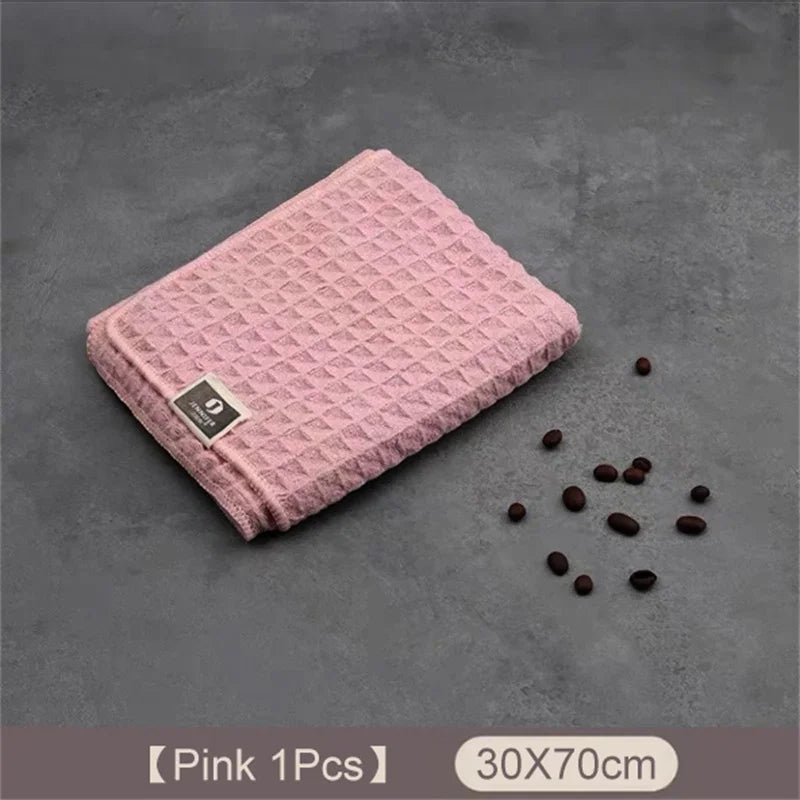 1/4Pc Coffee Bar Barista Cleaning Towel Super Absorbent Microfiber Cleaning Cloth Towels for Kitchen Home Coffee Machine Cleaner