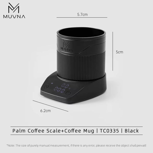 -Mini Escala Espresso Eletrônico, Pesando LED, Alta Precisão, Balança De Café Portátil, Pó Recebendo Cup, 0.1G