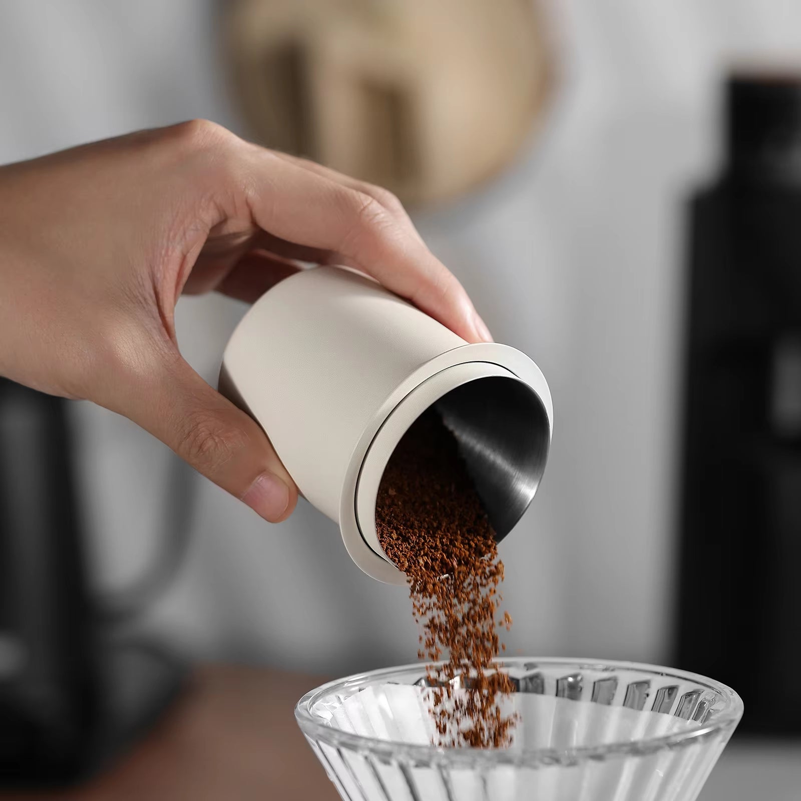 58Mm Espresso Coffee Dosing Cup Compatible 58Mm Portafilter 304 Stainless Steel Coffee Accessories Home Barista Gift