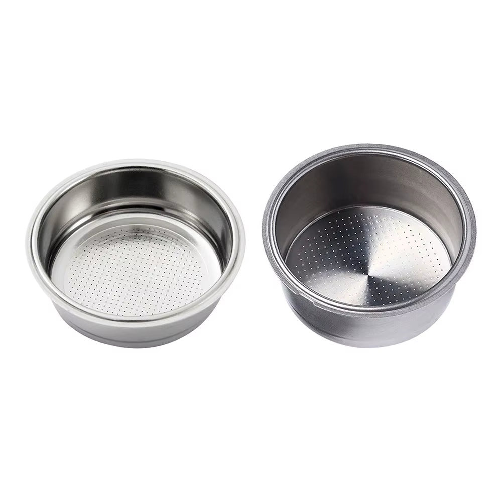 51Mm Stainless Steel Coffee Filter Basket 1/2 Cup Espresso Machine Dripper Portafilter Coffee Maker Strainer Coffee Puck Screen