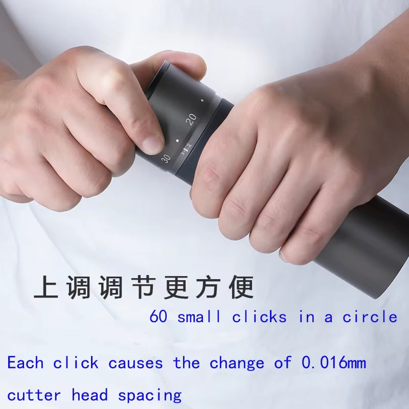 Kingrinder K4 /K6 Manual Coffee Grinder Portable Mill 420Stainless Steel 48Mm Stainless Steel Titanium Plating Burr