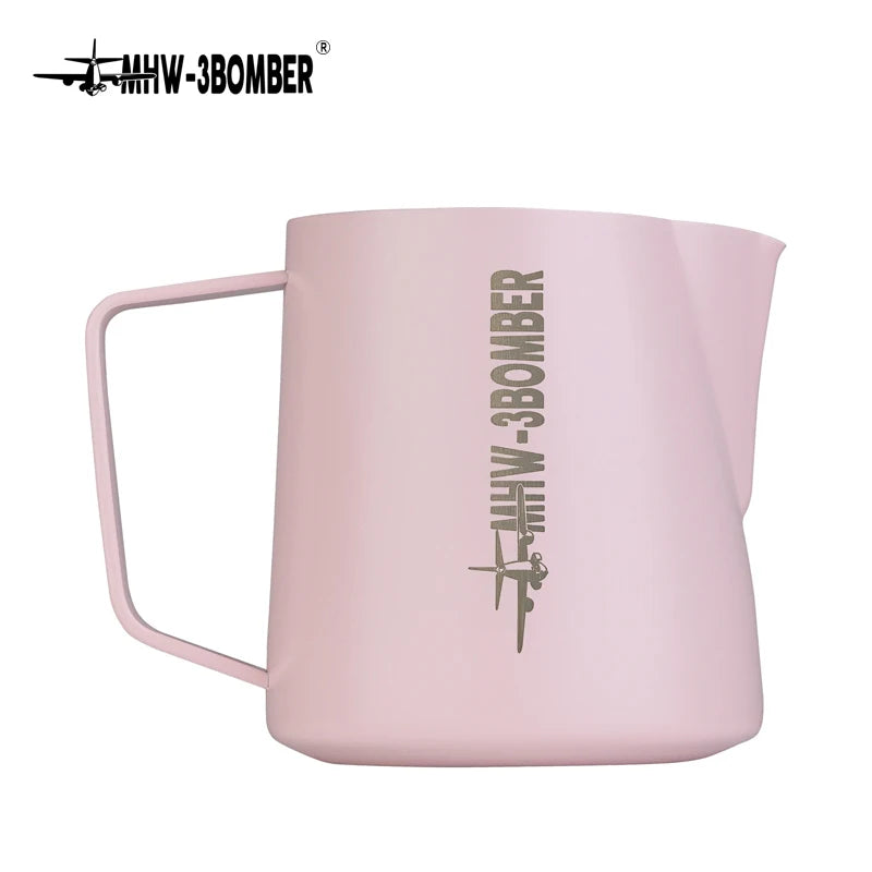 Pink Milk Frothing Pitcher Steamer Cup 500/600Ml Latte Art Pitchers Stainless Steel Espresso Cup Milk Steaming Tools