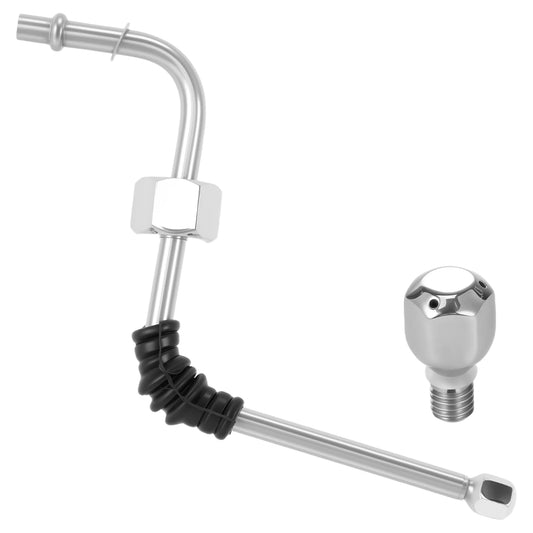 Steam Wand with 2 Nozzles Stainless Steel Replacement Steam Wand Portable Steam Wand Replacement Compact Steam Pipe