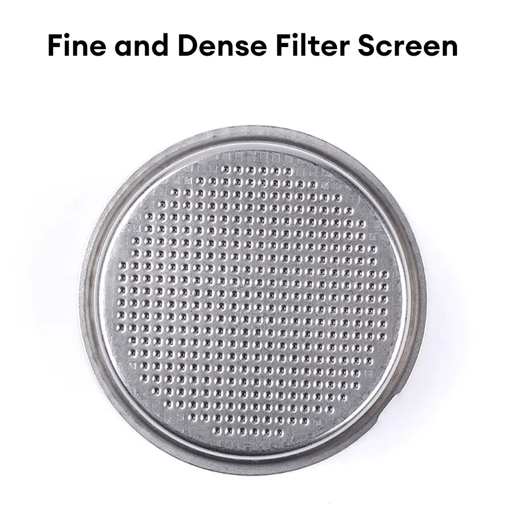 51Mm Stainless Steel Coffee Filter Basket 1/2 Cup Espresso Machine Dripper Portafilter Coffee Maker Strainer Coffee Puck Screen