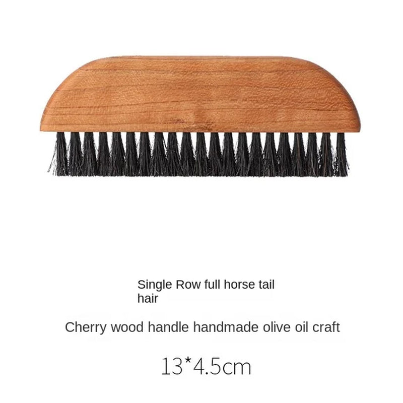 Coffee Grinder Cleaning Brush with Natural Bristles Lanyard Machine Cleaner Tool for Barista Home Kitchen WF922