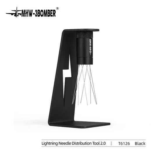 Espresso Coffee Stirrer with 6 Spare Needles Magnetic Absorption Stand Barista Coffee Stirring Distribution Tool 2.0